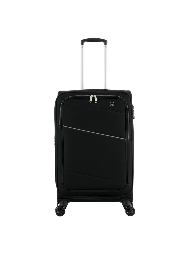 اتش تي طقم حقائب سفر من 3 قطع من H.T | حقائب سفر ذات غلاف ناعم | طقم حقائب سفر خفيفة الوزن قابلة للتوسيع بعجلات (82 لترًا، حقيبة سفر خفيفة الوزن) (متوسطة الحجم 24 بوصة) - Image 1